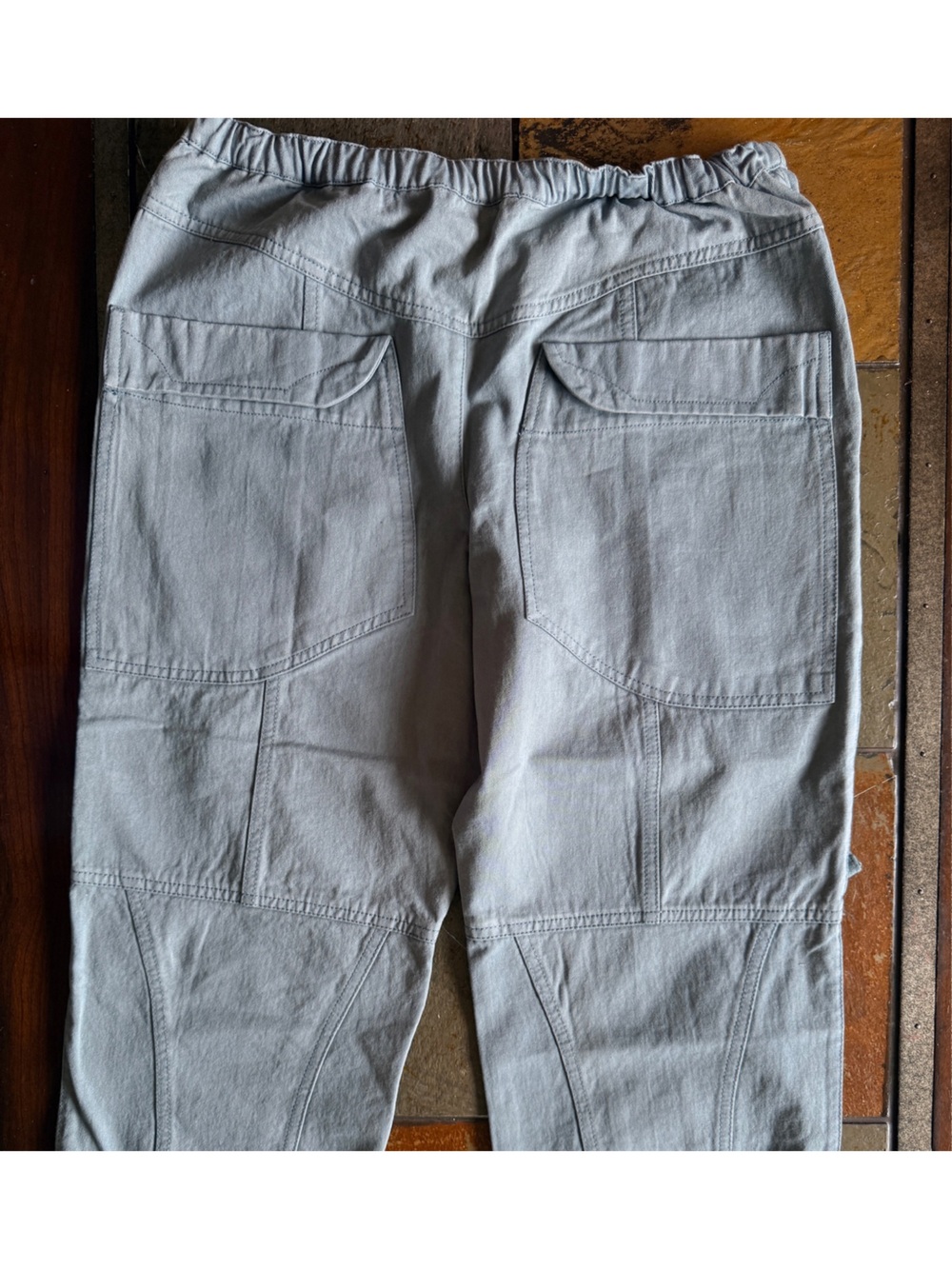 Free people olive BNWT pant trousers oversized elastic ankle cotton medium